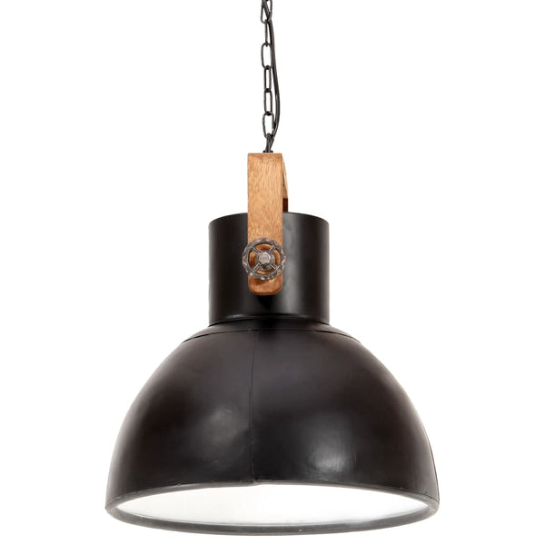 Industrie Hängelampe Schwarz 40 cm E27