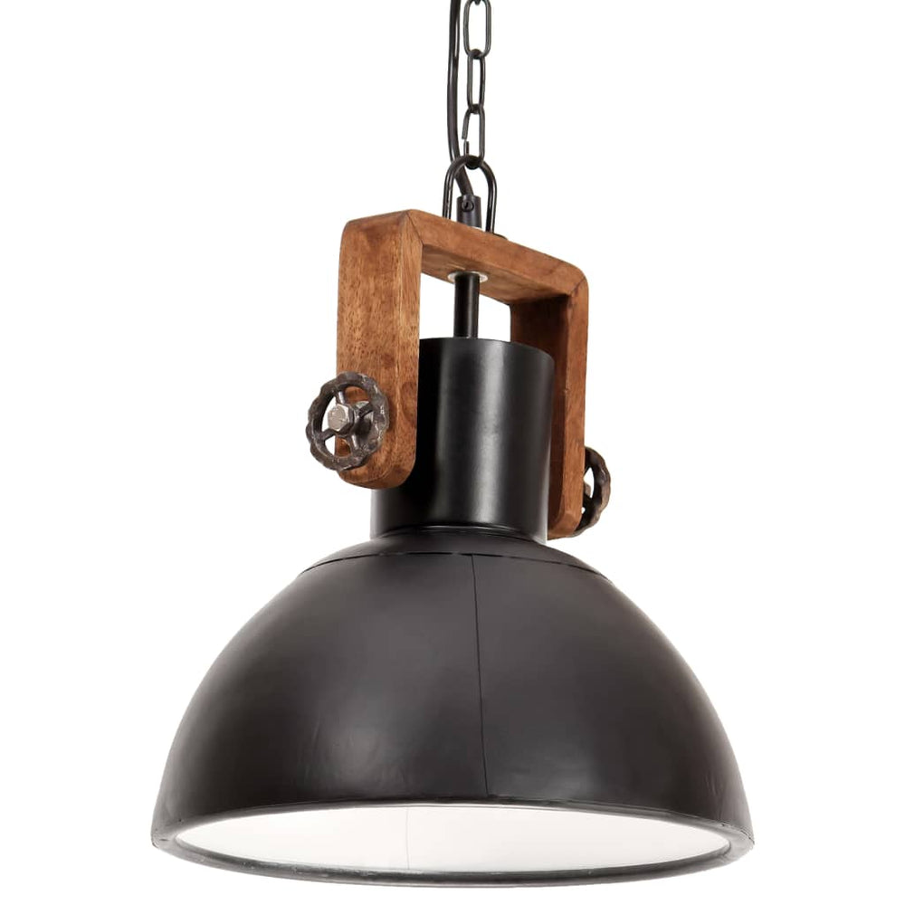 Industrie Hängelampe Schwarz 30cm E27