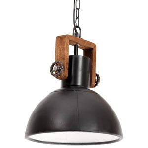 Industrie Hängelampe Schwarz 30cm E27