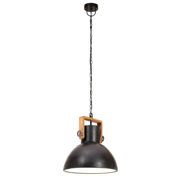 Industrie Hängelampe Schwarz 30cm E27