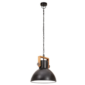 Industrie Hängelampe Schwarz 30cm E27