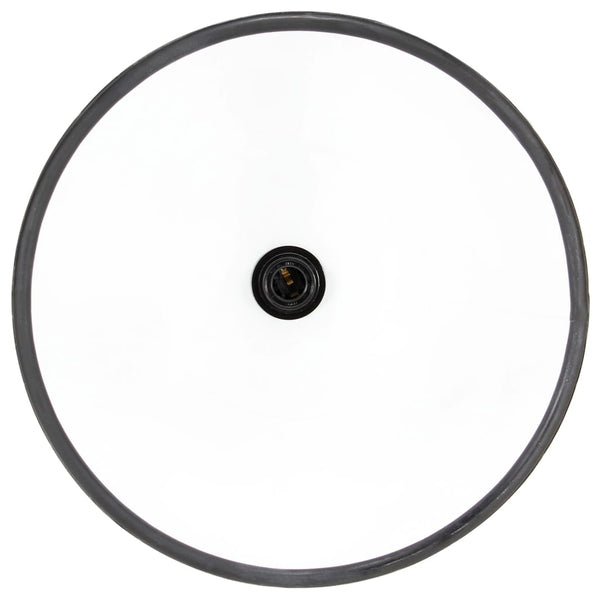Industrie Hängelampe Schwarz 30cm E27