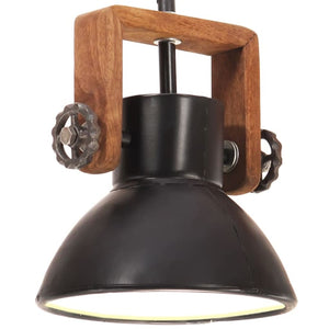 vidaXL Suspension de style industriel 25 W Noir Rond 19 cm E27