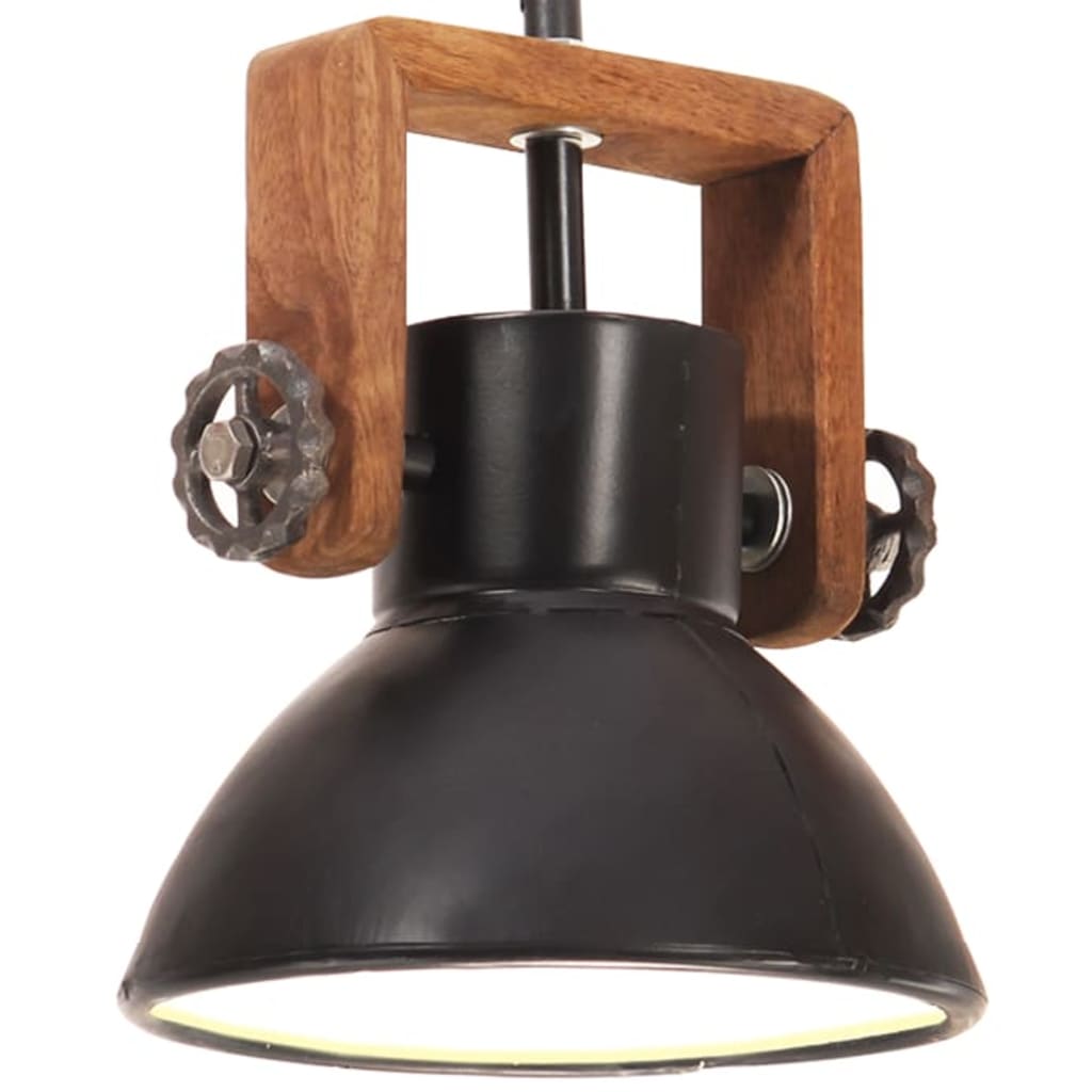 vidaXL Suspension de style industriel 25 W Noir Rond 19 cm E27