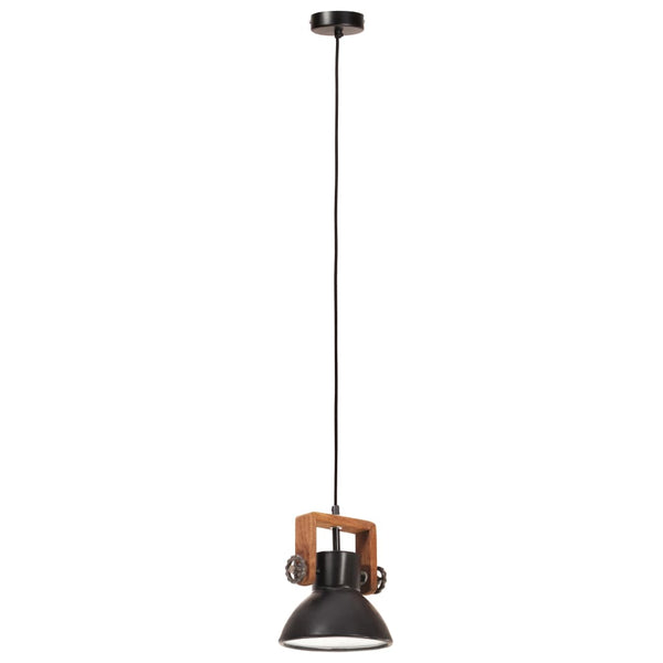 vidaXL Suspension de style industriel 25 W Noir Rond 19 cm E27