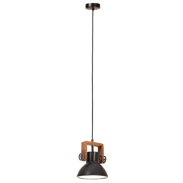 vidaXL Suspension de style industriel 25 W Noir Rond 19 cm E27