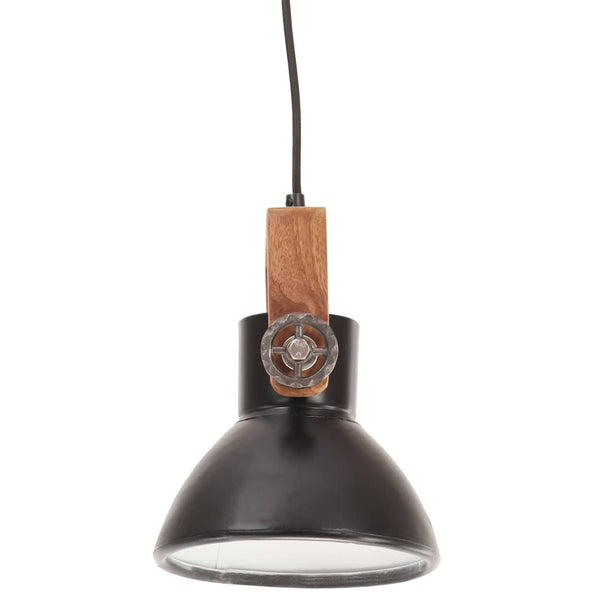 vidaXL Suspension de style industriel 25 W Noir Rond 19 cm E27
