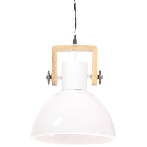 vidaXL Suspension de style industriel 25 W Blanche Ronde 30 cm E27