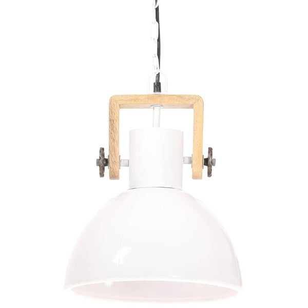 vidaXL Suspension de style industriel 25 W Blanche Ronde 30 cm E27