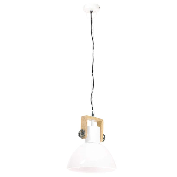 vidaXL Suspension de style industriel 25 W Blanche Ronde 30 cm E27