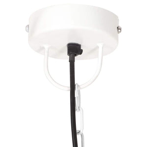 vidaXL Suspension de style industriel 25 W Blanche Ronde 30 cm E27