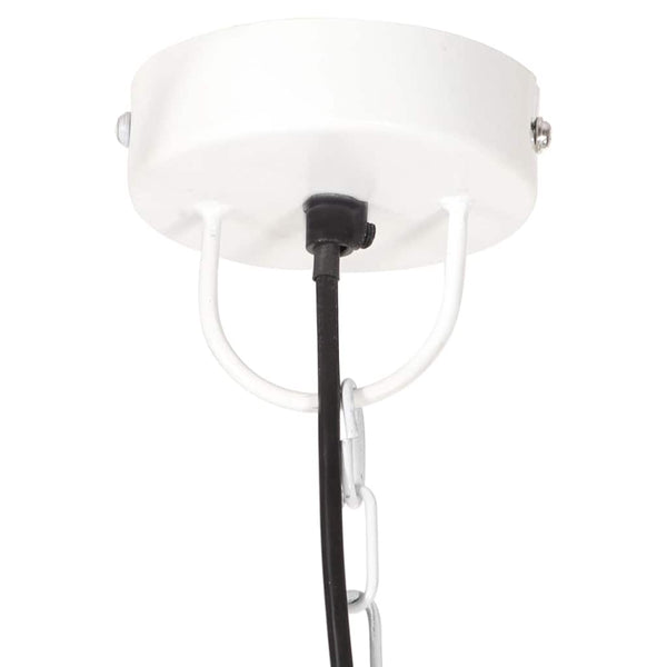 vidaXL Suspension de style industriel 25 W Blanche Ronde 30 cm E27