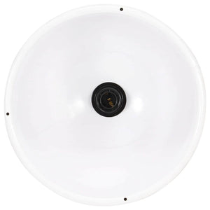 vidaXL Suspension de style industriel 25 W Blanche Ronde 30 cm E27
