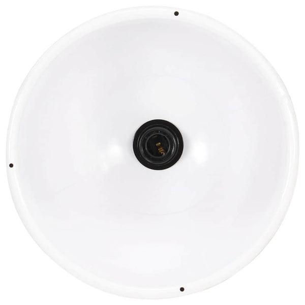 vidaXL Suspension de style industriel 25 W Blanche Ronde 30 cm E27