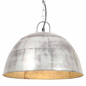 vidaXL Suspension vintage style industriel 25 W Argent Rond 41 cm E27