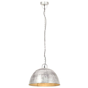 vidaXL Suspension vintage style industriel 25 W Argent Rond 41 cm E27