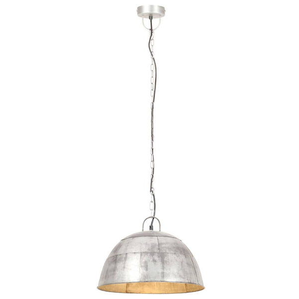 vidaXL Suspension vintage style industriel 25 W Argent Rond 41 cm E27