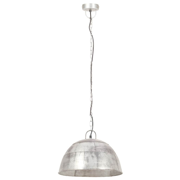 vidaXL Suspension vintage style industriel 25 W Argent Rond 41 cm E27