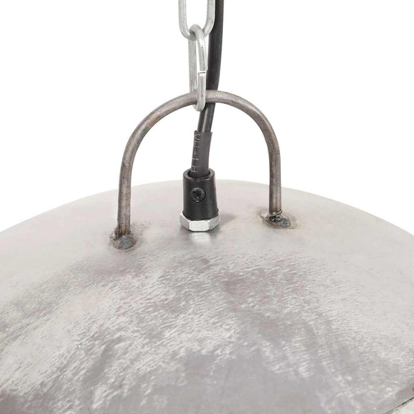 vidaXL Suspension vintage style industriel 25 W Argent Rond 41 cm E27