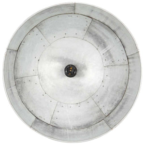 vidaXL Suspension vintage style industriel 25 W Argent Rond 41 cm E27
