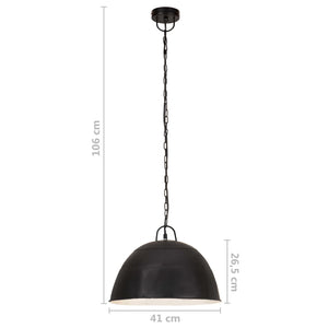 vidaXL Suspension style industriel vintage 25 W Noir Rond 41 cm E27