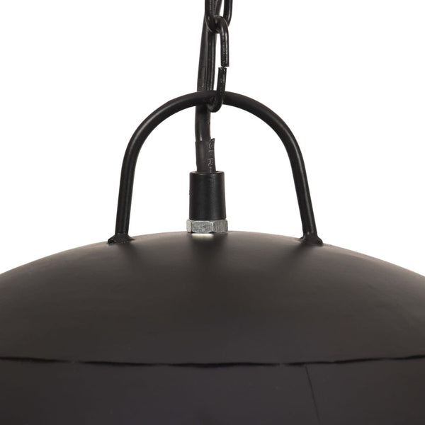 vidaXL Suspension style industriel vintage 25 W Noir Rond 41 cm E27