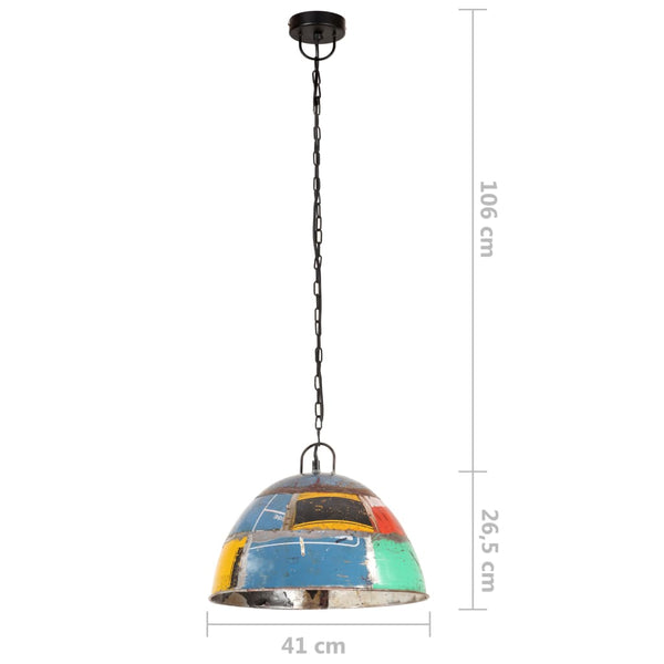 Vintage Hängelampe Mehrfarbig 41cm E27