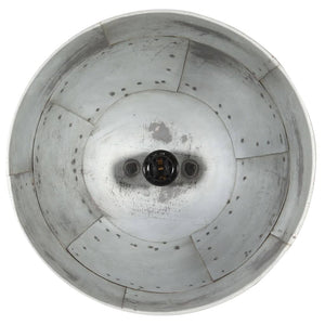 vidaXL Pendant Lamp Vintage Industrial Style 25 W Silver Round 31 cm E27