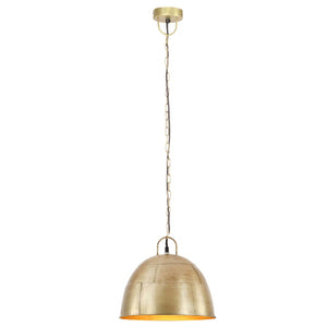 vidaXL Vintage Industrial Style Pendant Lamp 25 W Brass Round 31 cm E27
