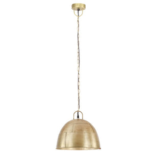 vidaXL Vintage Industrial Style Pendant Lamp 25 W Brass Round 31 cm E27