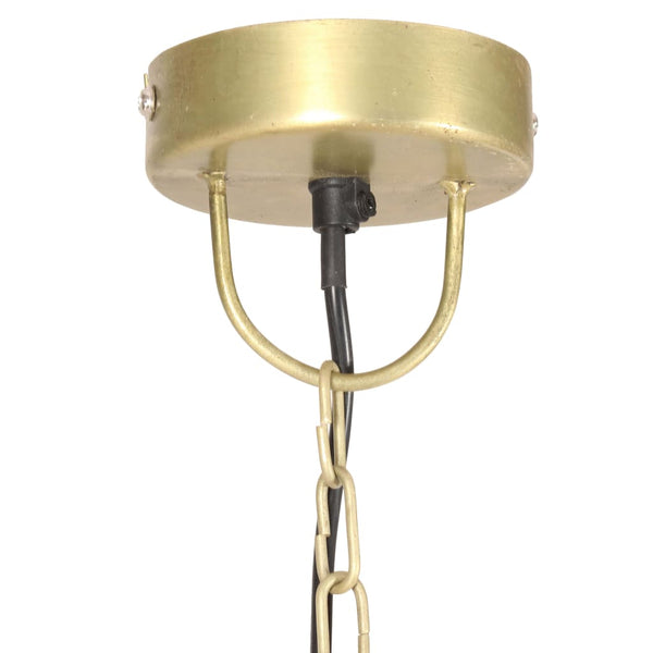 vidaXL Vintage Industrial Style Pendant Lamp 25 W Brass Round 31 cm E27