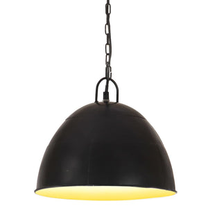Vintage Hängelampe Schwarz E27 31cm