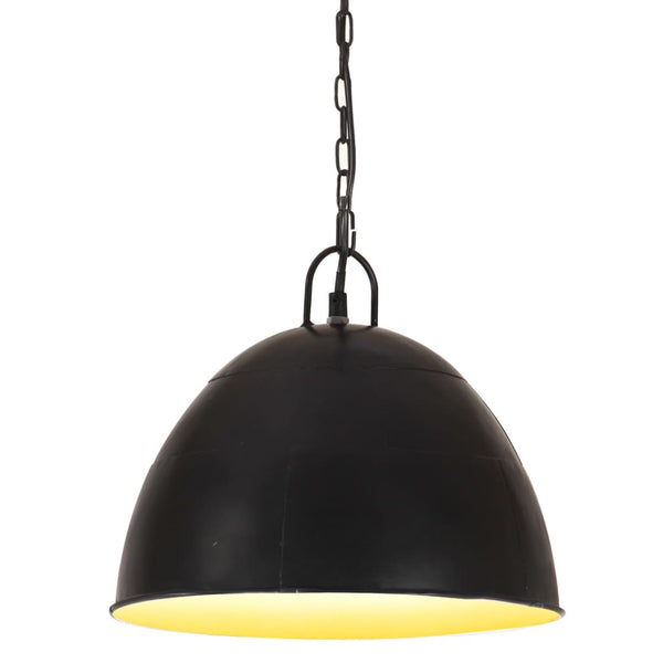 Vintage Hängelampe Schwarz E27 31cm