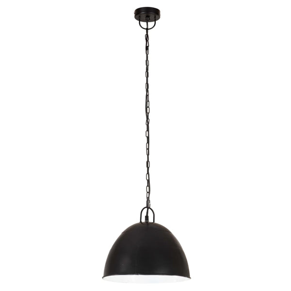 Vintage Hängelampe Schwarz E27 31cm