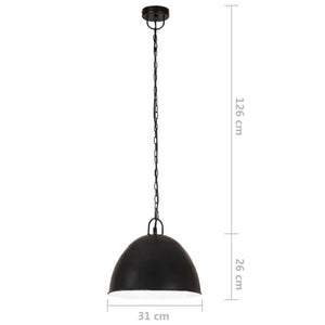 Vintage Hängelampe Schwarz E27 31cm