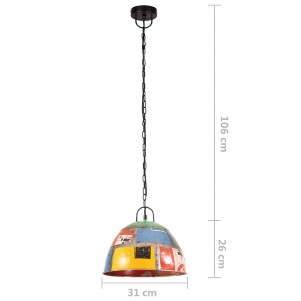 Vintage Hängelampe Industrie-Stil Mehrfarbig 31cm