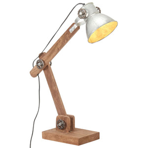 Industrie Schreibtischlampe Silber E27