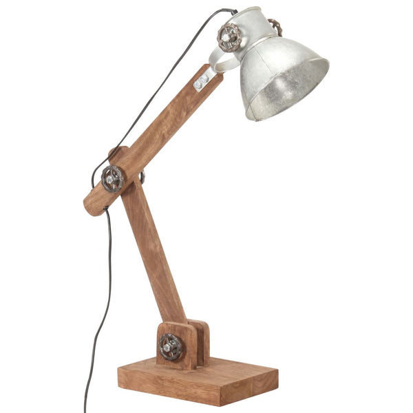 Industrie Schreibtischlampe Silber E27