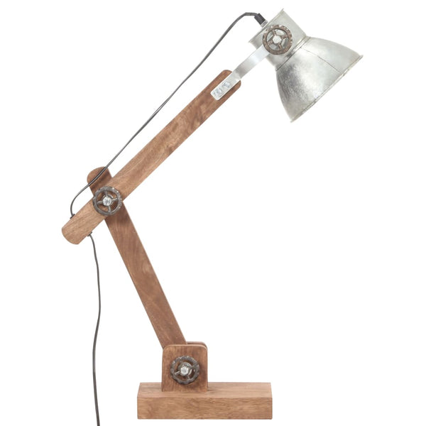 Industrie Schreibtischlampe Silber E27