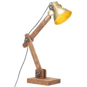 vidaXL Lampe de bureau de style industriel laiton rond 58x18x90 cm E27