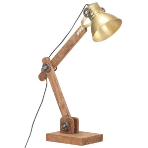 vidaXL Lampe de bureau de style industriel laiton rond 58x18x90 cm E27