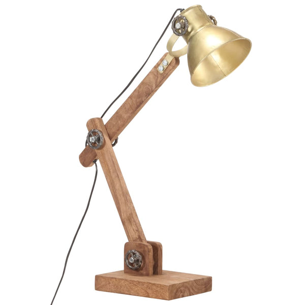 vidaXL Lampe de bureau de style industriel laiton rond 58x18x90 cm E27