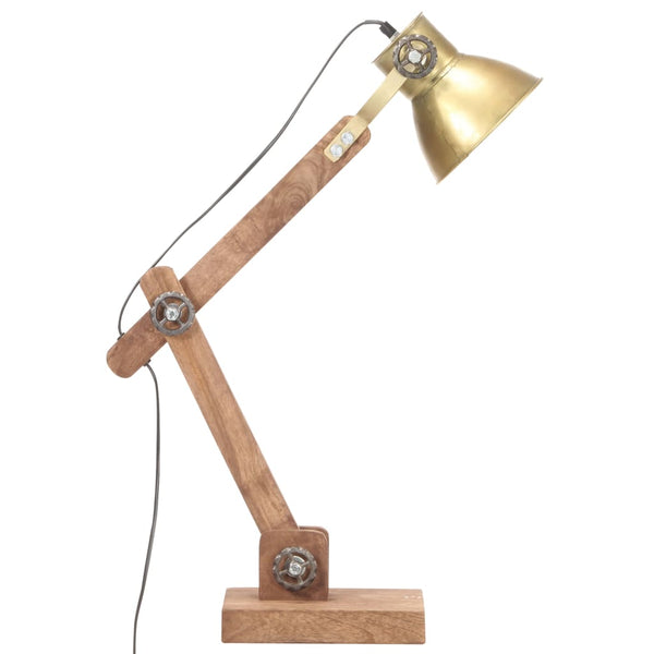 vidaXL Lampe de bureau de style industriel laiton rond 58x18x90 cm E27
