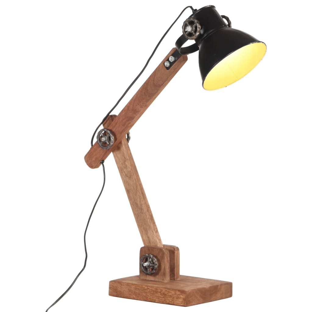 Industrie Schreibtischlampe Schwarz E27