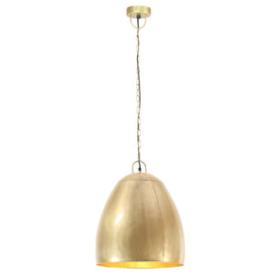 Industrie Hängelampe Messing 42cm E27