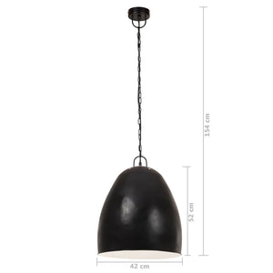 vidaXL Suspension de style industriel 25 W Noir Rond 42 cm E27