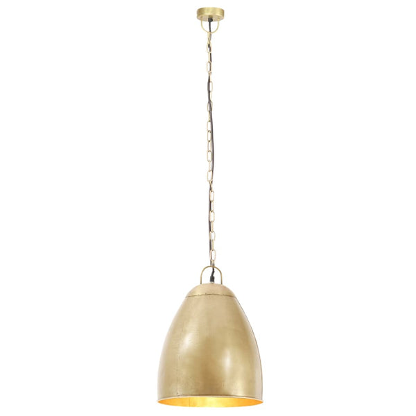 Industrie Hängelampe Messing 32cm E27