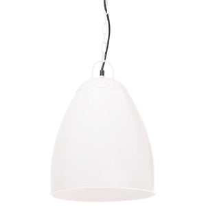 Weiße Hängelampe Industriestil 32cm