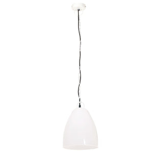 Weiße Hängelampe Industriestil 32cm