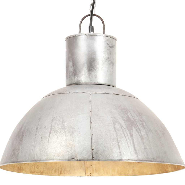 Silberne Hängelampe 48cm E27